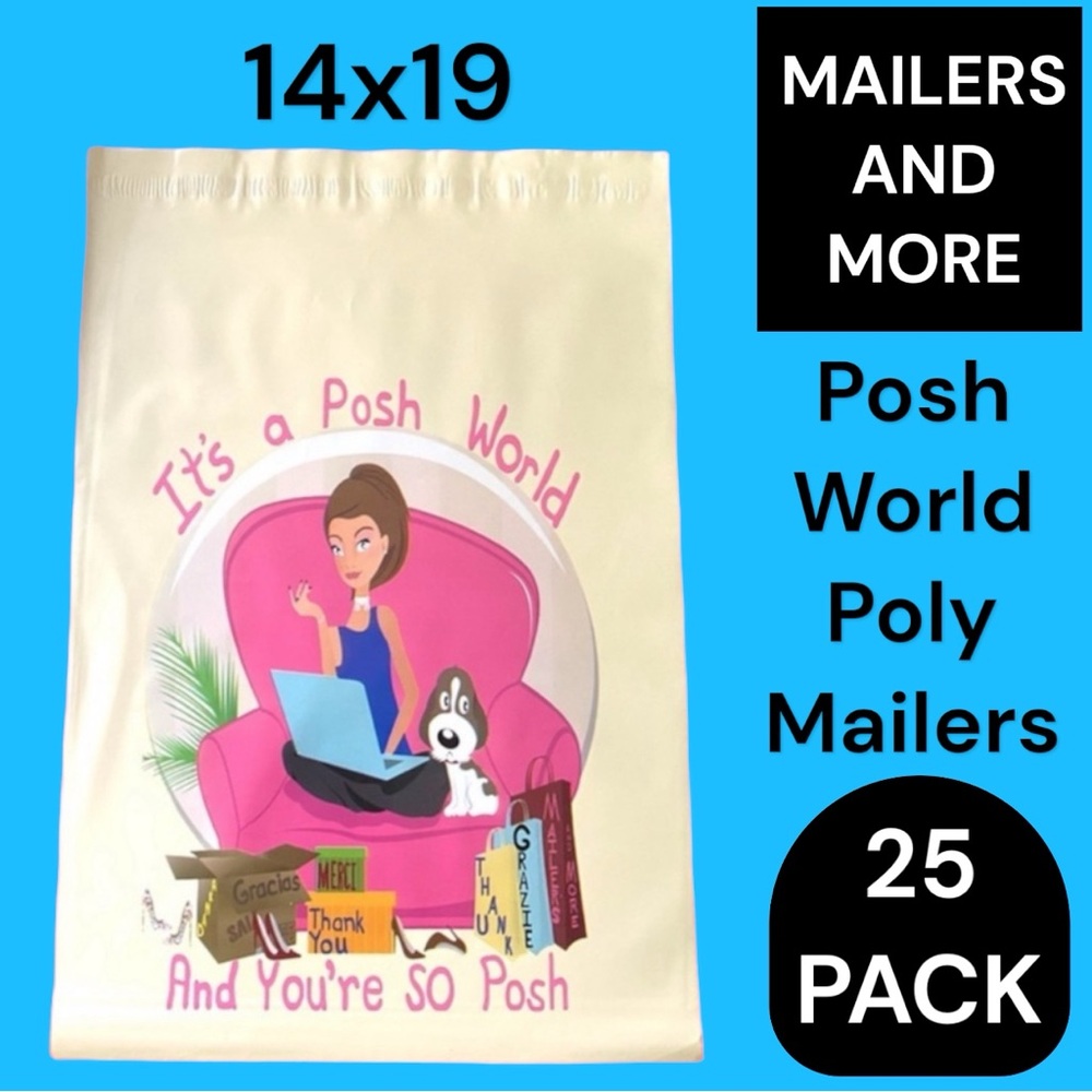 25 14X19 Posh World Poly Mailers PRICE IS FIRM - Picture 4 of 12